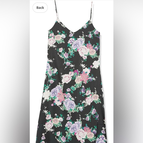 NWT The Drop Midi Slip Dress in Black Floral size XL - Picture 7 of 7